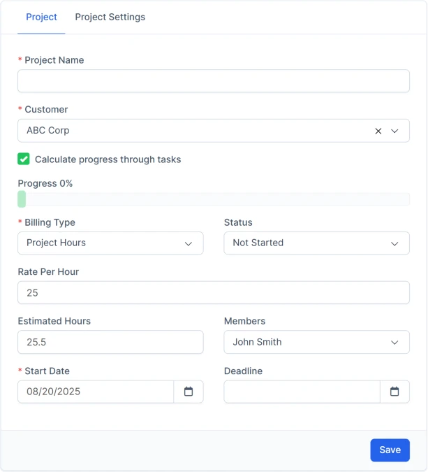 CRM Invoice Preview