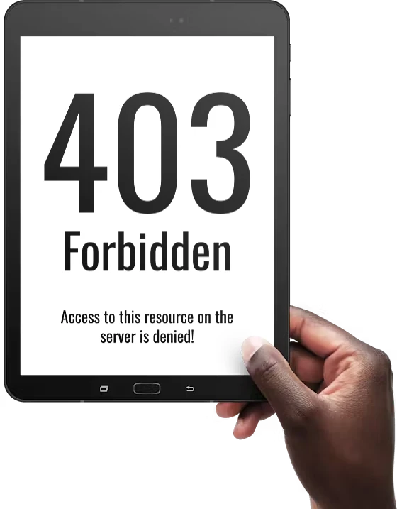 A user experiencing a 403 - Forbidden error.