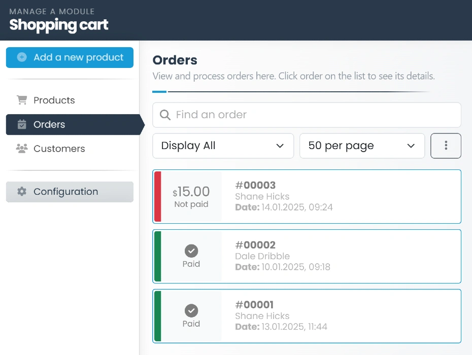 Order Management is simple